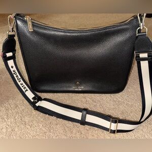 Kate Spade Black Pebbled Leather Shoulder Bag